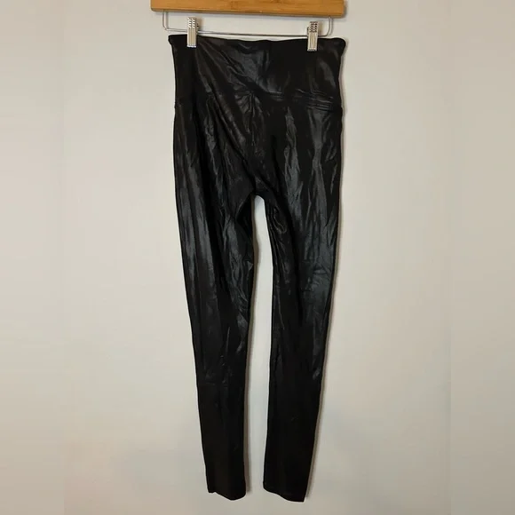 Spanx Black Faux Leather Leggings - Picture 7 of 7